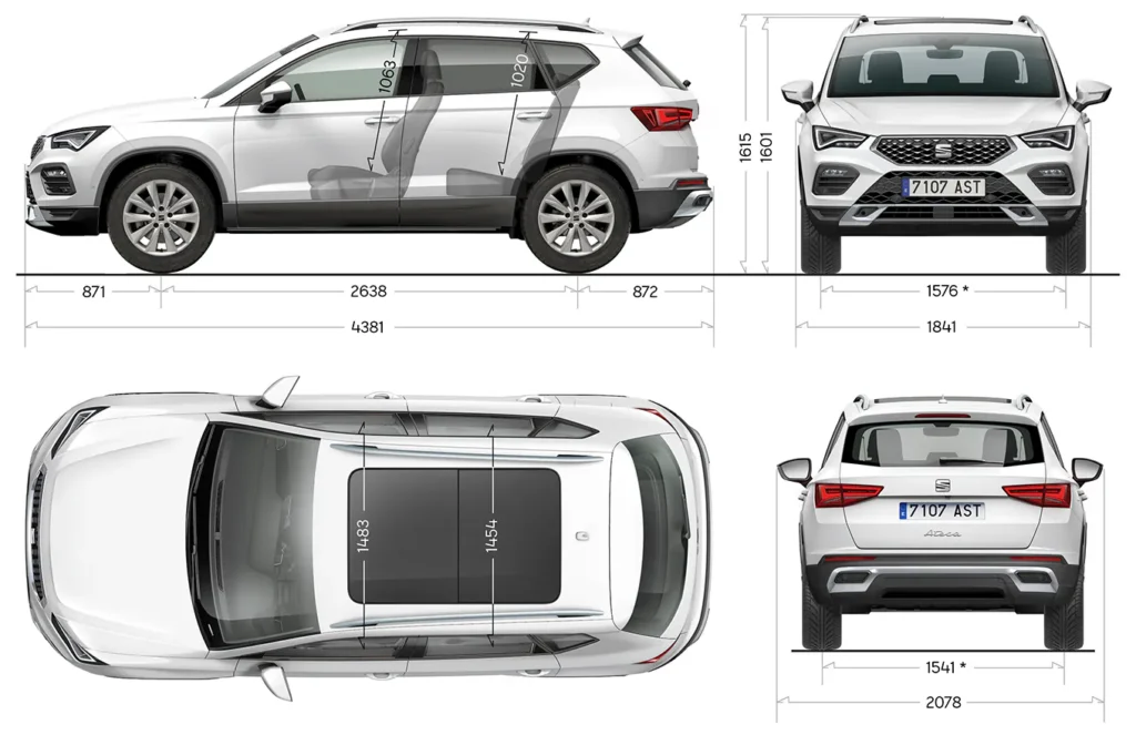 Seat Ateca dimensiones